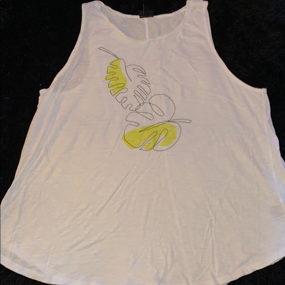 white tank top